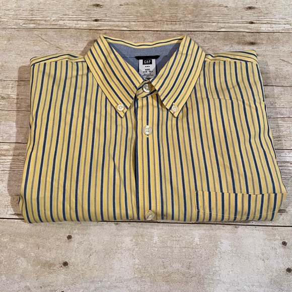Gap Kids Striped Long Sleeve Button Down Shirt - Picture 3 of 5